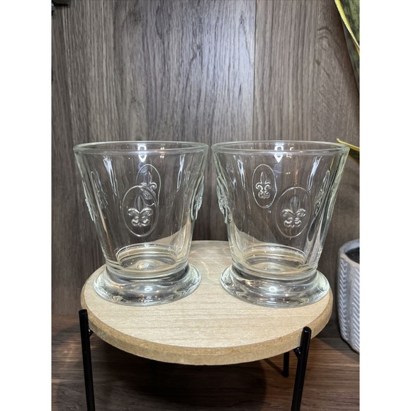 Dining La Rochere France Fleur De Lys 9 Oz Flat Tumbler 2 Piece Set Poshmark